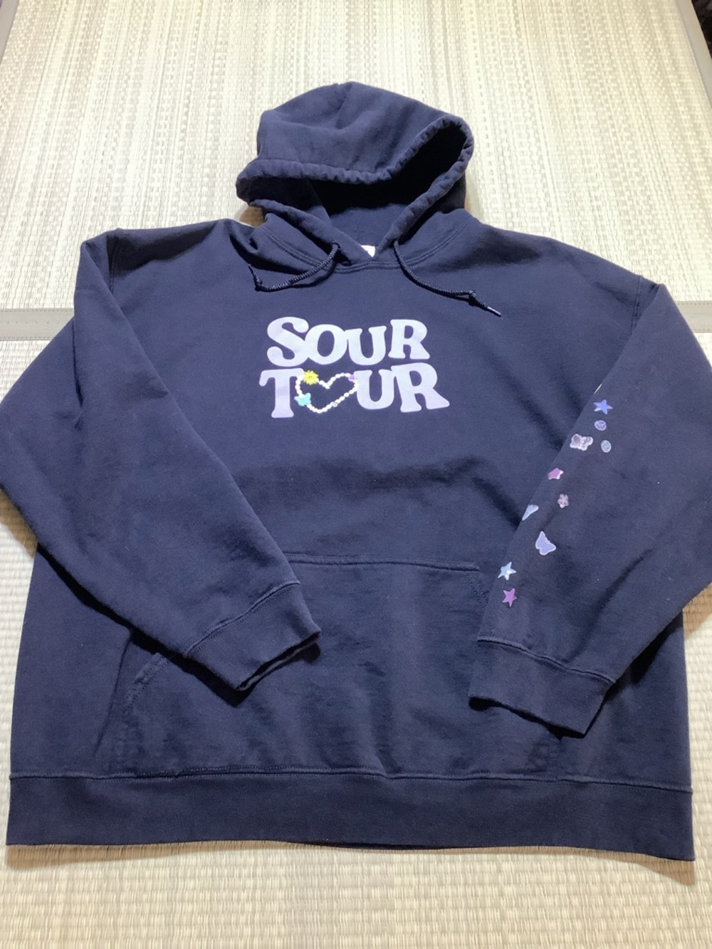 Olivia Rodrigo SOUR TOUR Black Graphic Hoodie XL